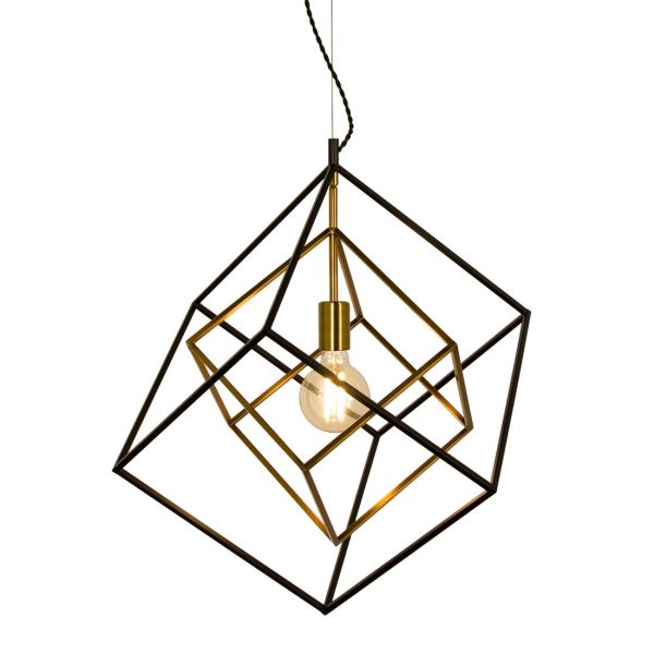 Cubes Sort/Antik 54cm Loftlampe
