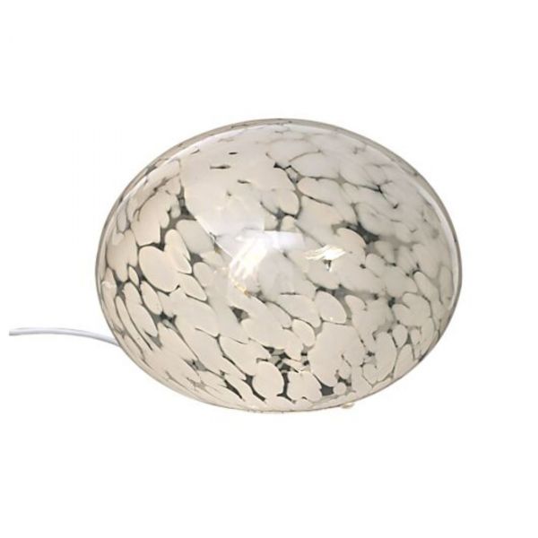 Globus Bordlampe Hvid/Prikket 24cm
