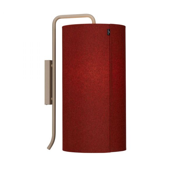 Pensile væglampe Sandfarvet/Rød 60cm