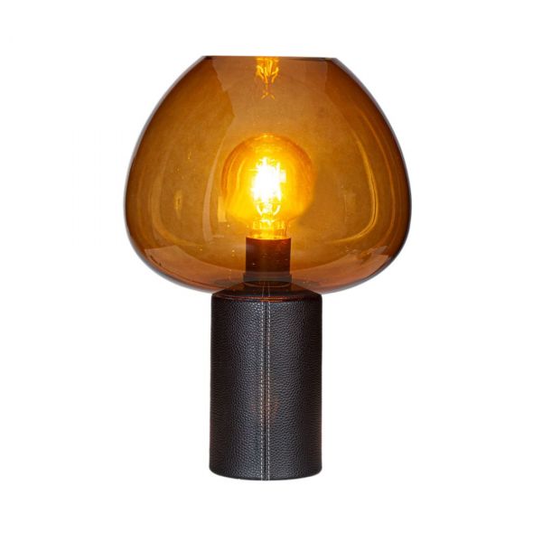 Cozy Bordlampe Sort/Cognac 43cm