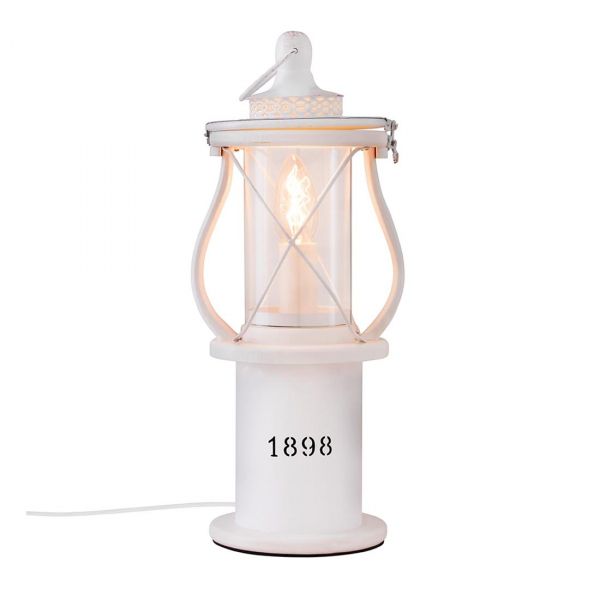 1898 Hvid Bordlampe