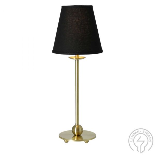 Anna Bordlampe Guld/Sort lampeskærm 47cm