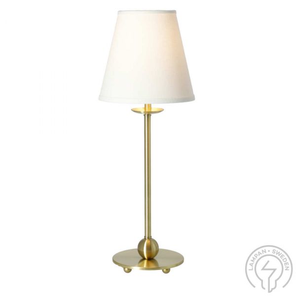 Anna Bordlampe Guld/hvid lampeskærm 47cm