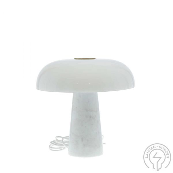 Glossy Hvid bordlampe