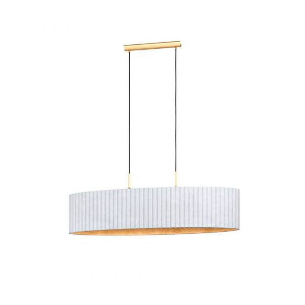 Tamaresco Loftlampe Oval Guld/Hvid 102cm