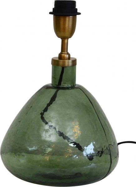 Murano Bordslampa Bottle Green Glas 32cm