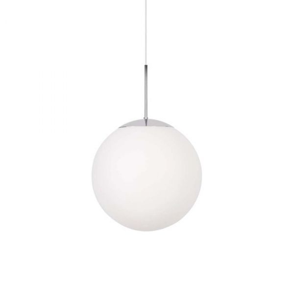 Glob Krom/Hvid 25 cm Loftlampe