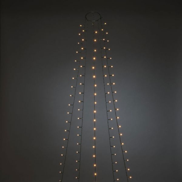 Juletræsløjfe 180cm 30x5 Amber Frostad LED