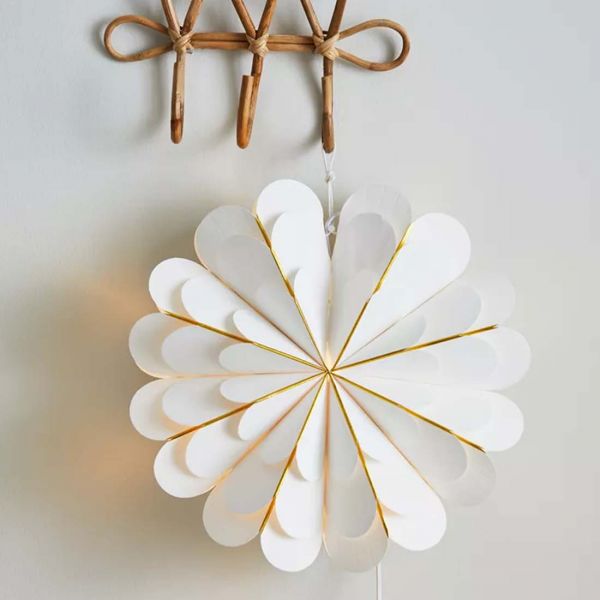 Marigold hængende julestjerne 45 cm hvid