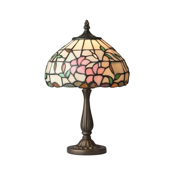 Hibiskus 20cm Tiffany Bordlampe