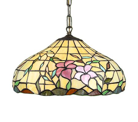 Hibiskus Tiffany 40cm Loftlampe