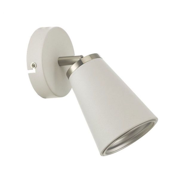 Cone Væglampe Hvid Metal 15cm