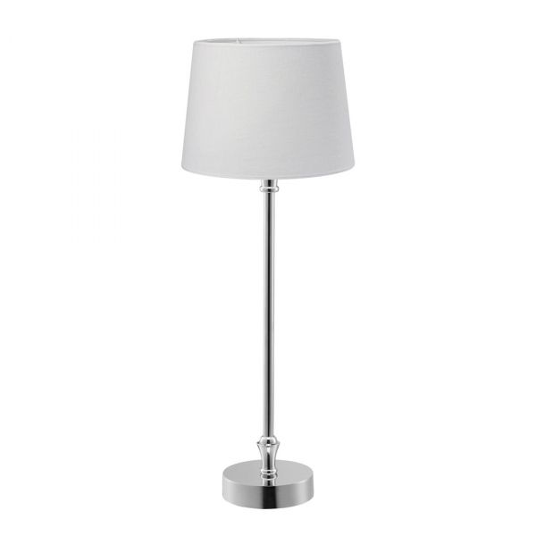 Liam Krom/Hvid 46cm Bordlampe
