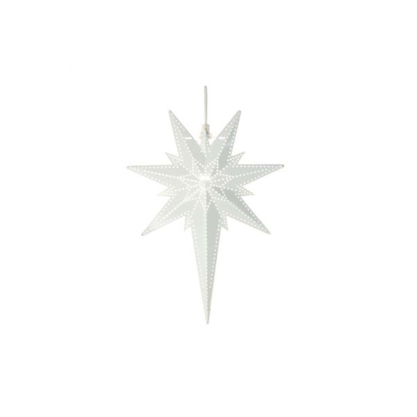 Betlehem Hvid 35cm Metalstjerne
