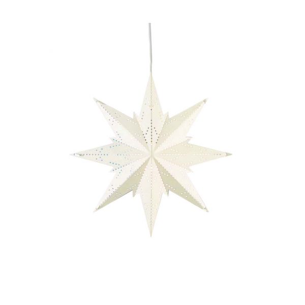 Stjerne Mini Hvid 25cm