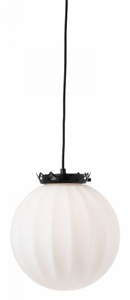 Karl Filip Sort/Hvid 30cm Loftlampe
