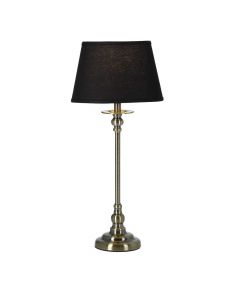 Ester Bordslampa Liten Antik/ Svart Oval Lampskärm 47cm från Cottex