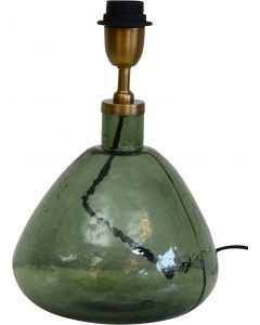 Murano Bordslampa Bottle Green Glas 32cm från Hallbergs Lampskärmar