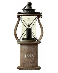 1898 Trä Bordslampa från Cottex
